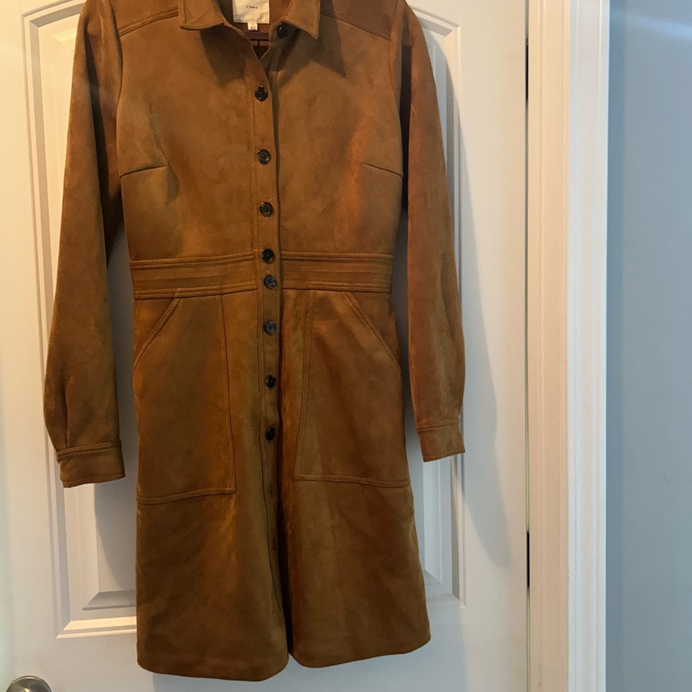 Brown Suede Women's dress